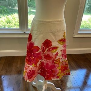 Vintage Cotton fitted  skirt  P size 8